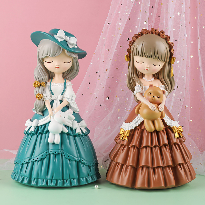 Tượng thạch cao công chúa side trung 8cm