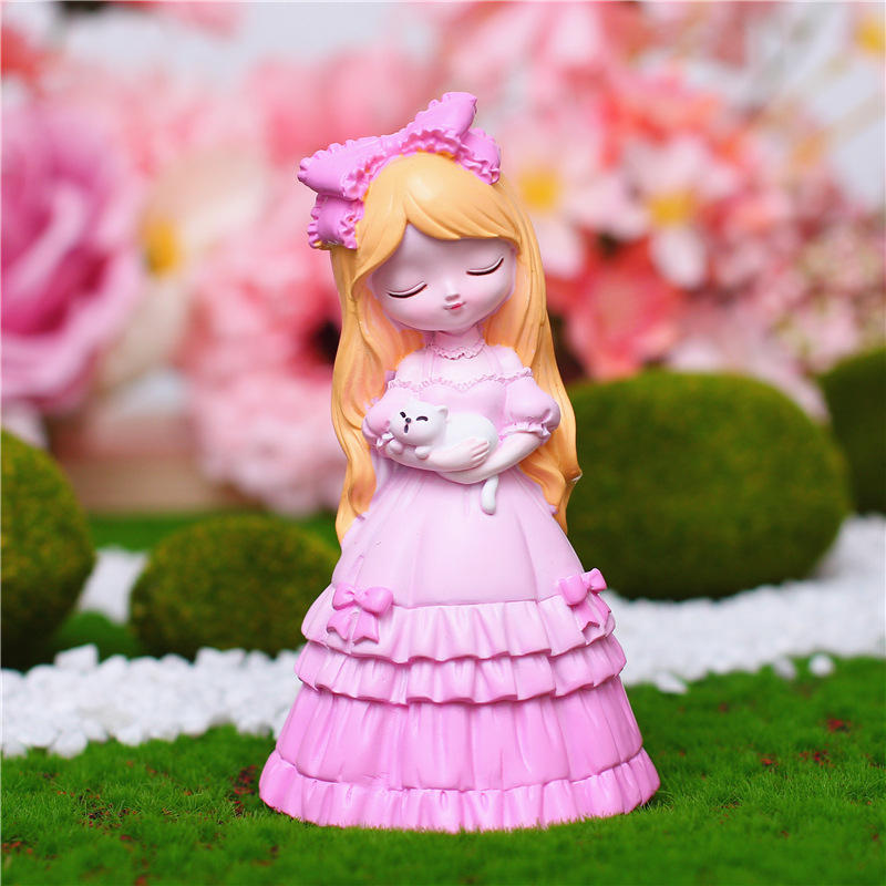 Tượng thạch cao công chúa side trung 8cm