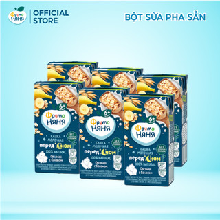 Combo 6 Hộp Sữa đêm yến mạch vị chuối Fruto Nyanya 200ml/hộp