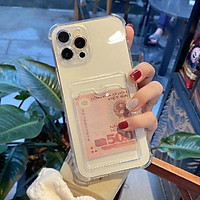 (ốp ví OPPO) vỏ LưngTrong Suốt Chống Sốc Kèm Ví Đựng Thẻ Tiện ích