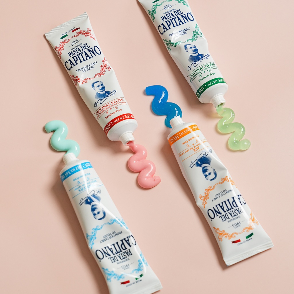 Kem đánh răng Pasta Del Capitano , Bàn chải Pasta Del Capitano - Hàng chính hãng