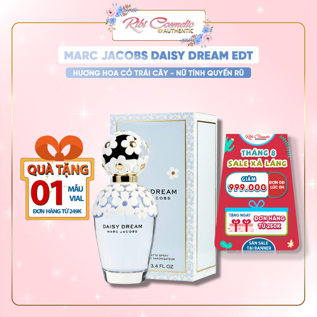 Nước Hoa Nữ Marc Jacobs Daisy Dream Edt - Bồng Bềnh Nhẹ Nhàng Mỏng Manh Như Cơn Mơ Ribicosmetics