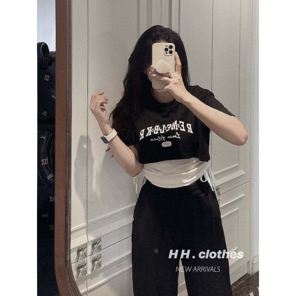 Set 3 món crt rút eo mix quần suông siêu phẩm BN371