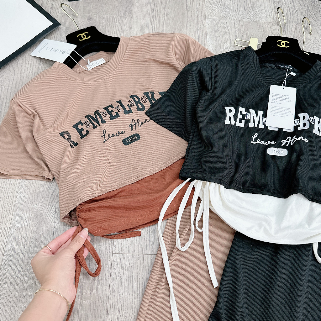 Set 3 món crt rút eo mix quần suông siêu phẩm BN371