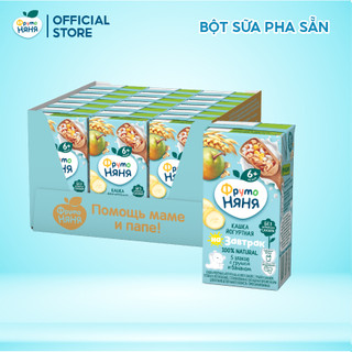 Thùng 18 Hộp Sữa chua ngũ cốc vị lê và chuối Fruto Nyanya 200ml/hộp