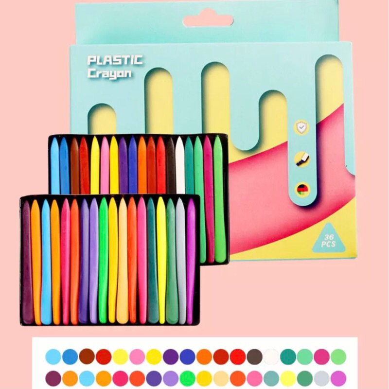 Bộ bút màu hữu cơ cho bé, hộp 12, 24, 36 cây màu hữu cơ an toàn cho bé yêu tập tô vẽ