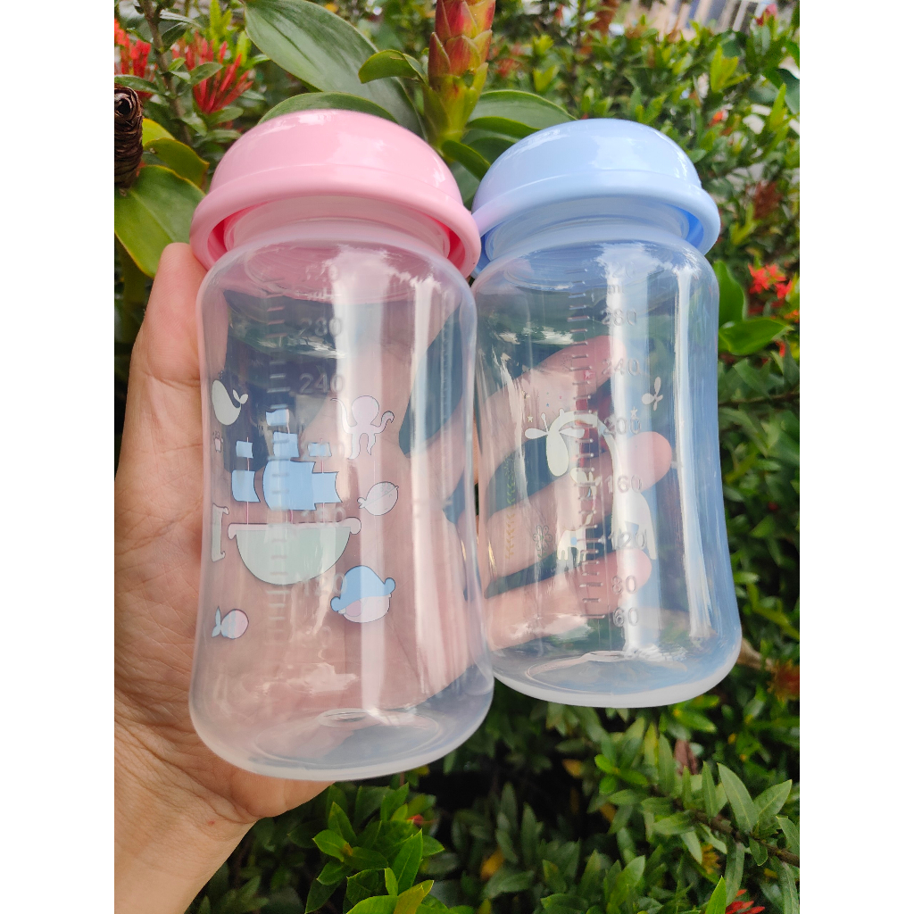 Bình trữ sữa/ bình đựng sữa mẹ cổ rộng UPASS Thái Lan vạch chia 125ml/320ml tương thích Pigeon