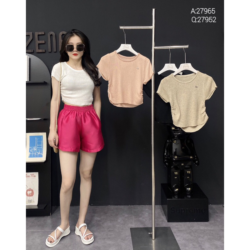 A27965-A len tăm tag ngực dúm eo đ.tôm c.tròn