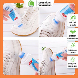 Chai Cọ Đầu Chổi/Xịt Tẩy Trắng Giày Dép - Lọ Nước Đánh Giày Tẩy Ố - Dung Dịch Làm Sạch Vết Bẩn Giày Dép