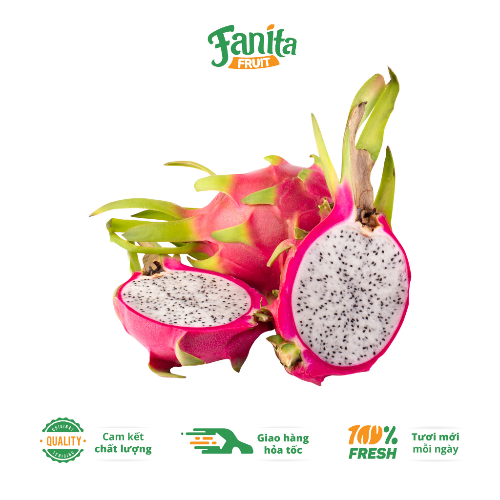 Thanh Long Ruột Trắng - Fanita Fruit -  Mọng thịt, ngon ngọt 1kg