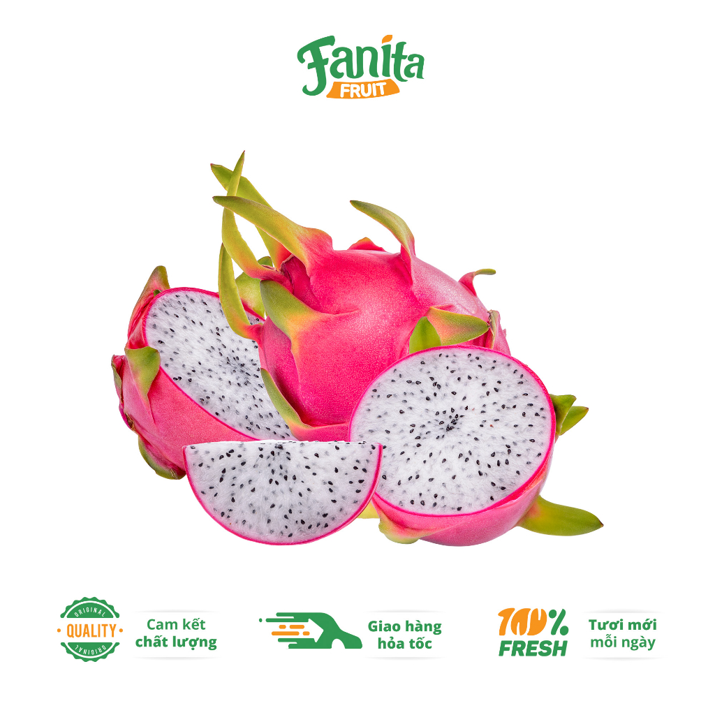 Thanh Long Ruột Trắng - Fanita Fruit -  Mọng thịt, ngon ngọt 1kg