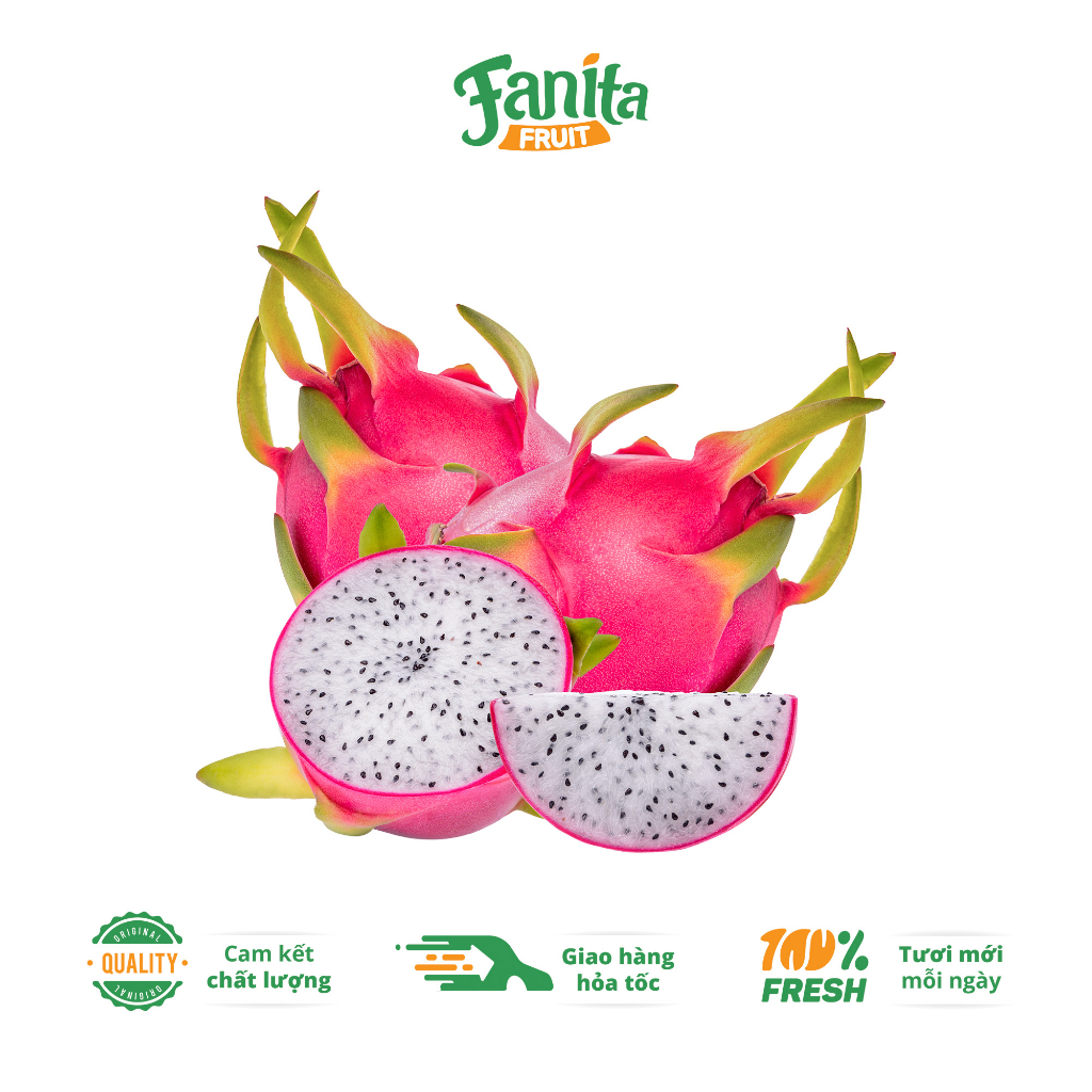 Thanh Long Ruột Trắng - Fanita Fruit -  Mọng thịt, ngon ngọt 1kg