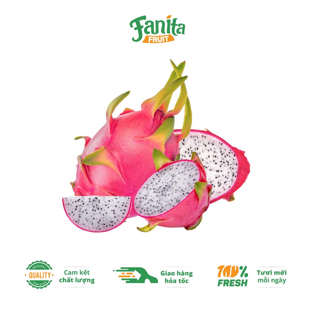 Thanh Long Ruột Trắng - Fanita Fruit -  Mọng thịt, ngon ngọt 1kg