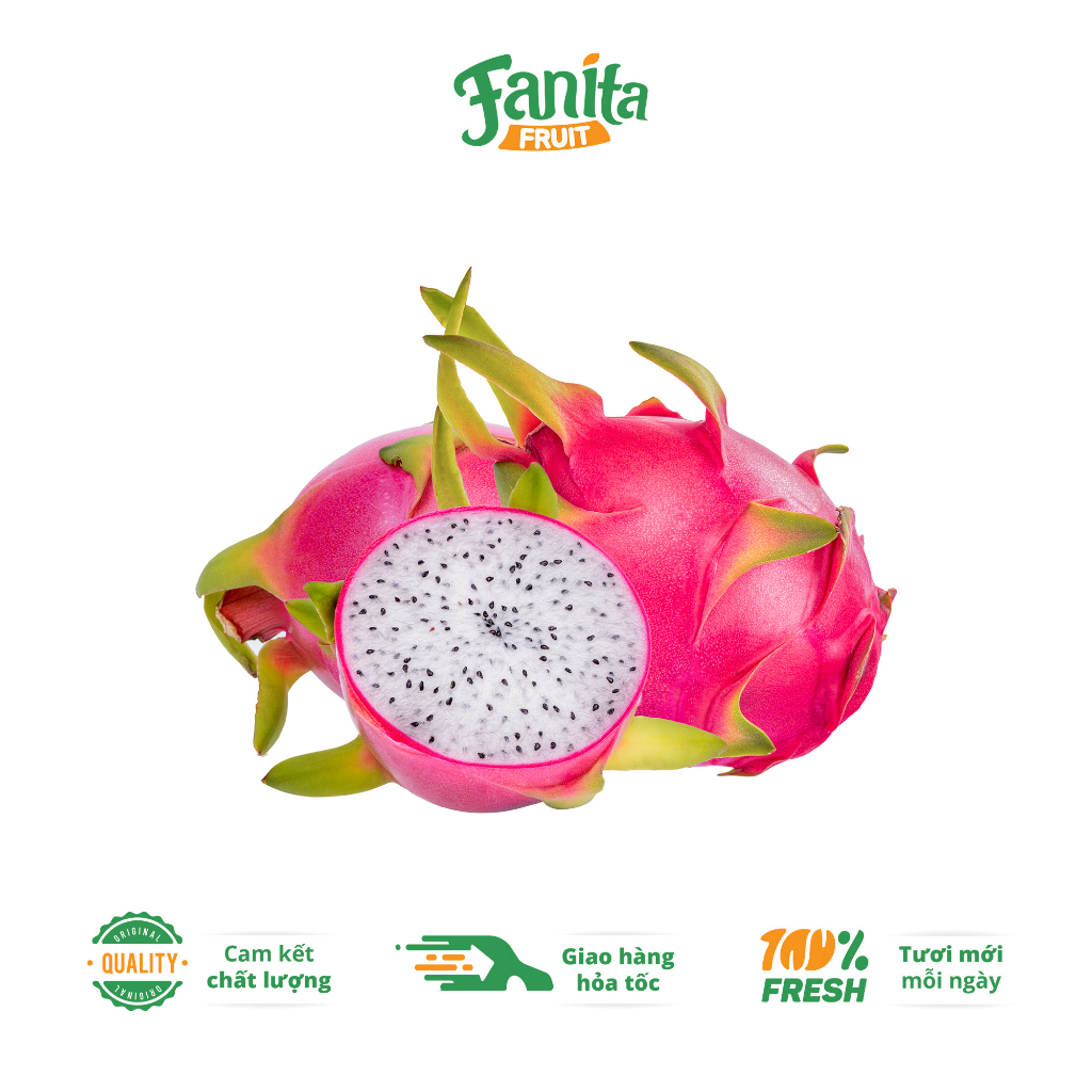 Thanh Long Ruột Trắng - Fanita Fruit -  Mọng thịt, ngon ngọt 1kg