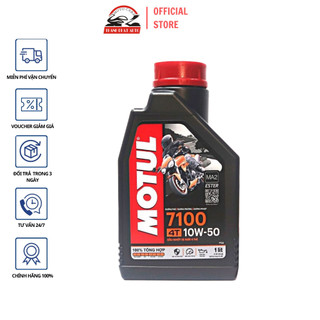 Nhớt tổng hợp cao cấp cho mô tô PKL xe máy Motul 7100 4T 10W50/10W40 1L