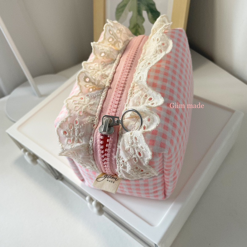 Pouch mỹ phẩm lớn 18*10*10cm, hộp bút vải, pouch vải nhiều mẫu