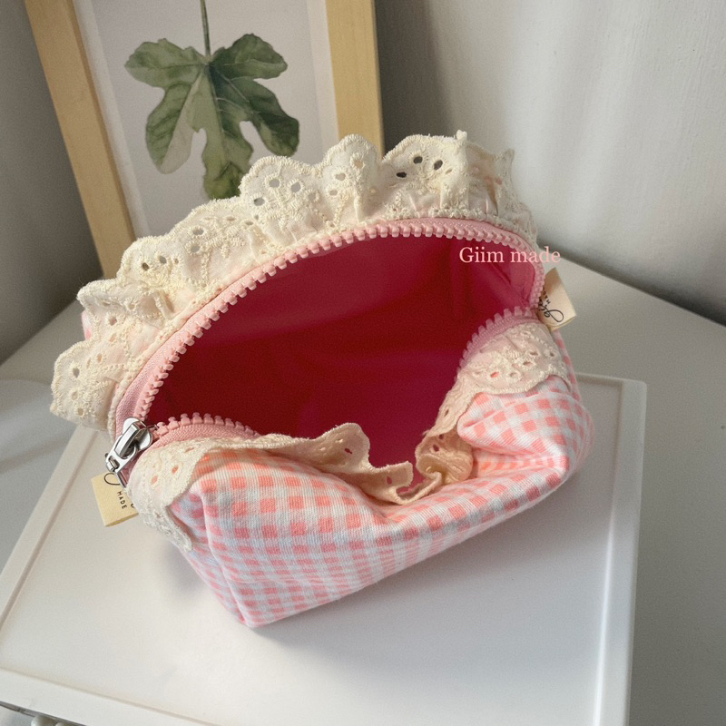 Pouch mỹ phẩm lớn 18*10*10cm, hộp bút vải, pouch vải nhiều mẫu