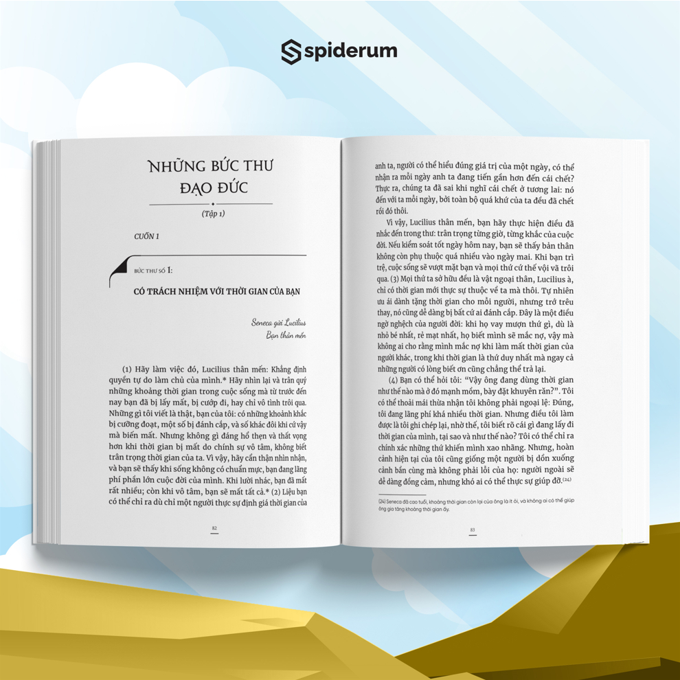 Sách Seneca: Những Bức Thư Đạo Đức - Chủ Nghĩa Khắc Kỷ Trong Đời Sống - Tập 1 - Đi tìm bình yên trong tâm trí