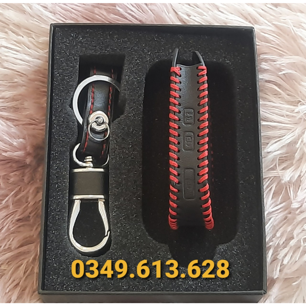 Bao da 2 lớp bọc chìa khoá  oto Kia Cerato 2019,2020,2021 loại da cao cấp