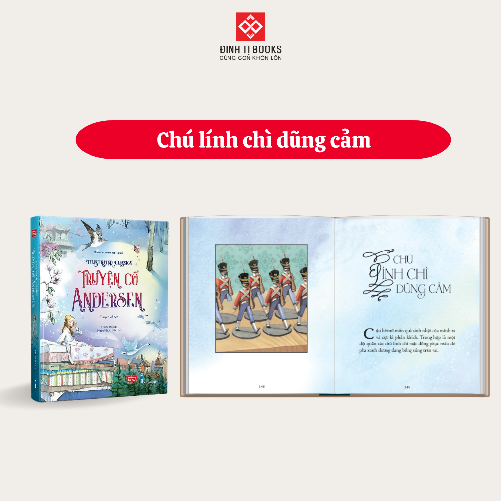 Sách - Illustrated Classics Truyện cổ Andersen cho trẻ 6 - 16 tuổi - Đinh Tị Books