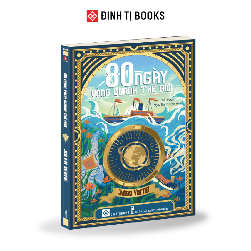 Sách - 80 ngày vòng quanh thế giới ( Bìa cứng ) - Đinh Tị Books