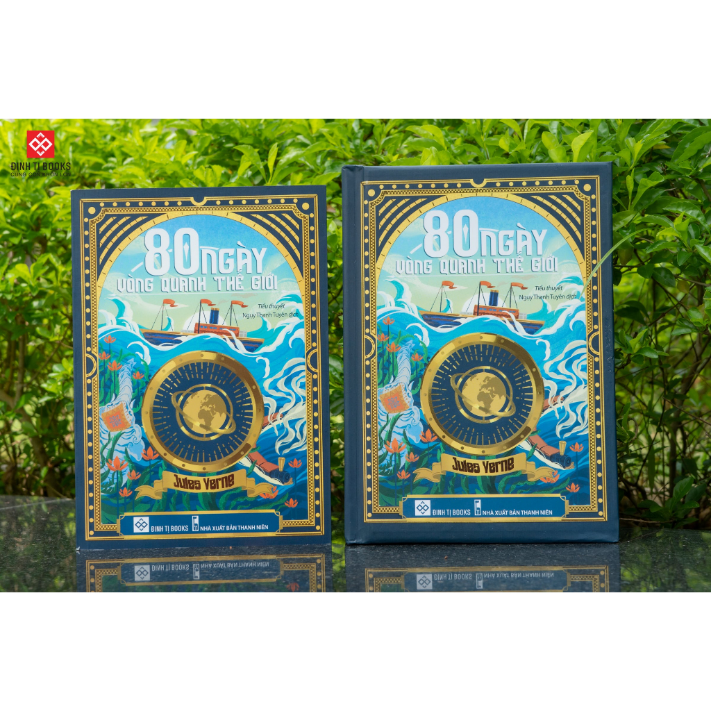 Sách - 80 ngày vòng quanh thế giới ( Bìa cứng ) - Đinh Tị Books