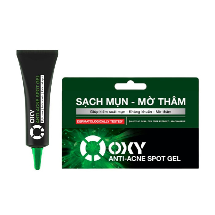 Bộ sản phẩm Oxy Ngăn Ngừa Mụn,Nhờn giúp kháng khuẩn và làm mờ thâm ANTI-ACNE (srm 100g + gel 10g)