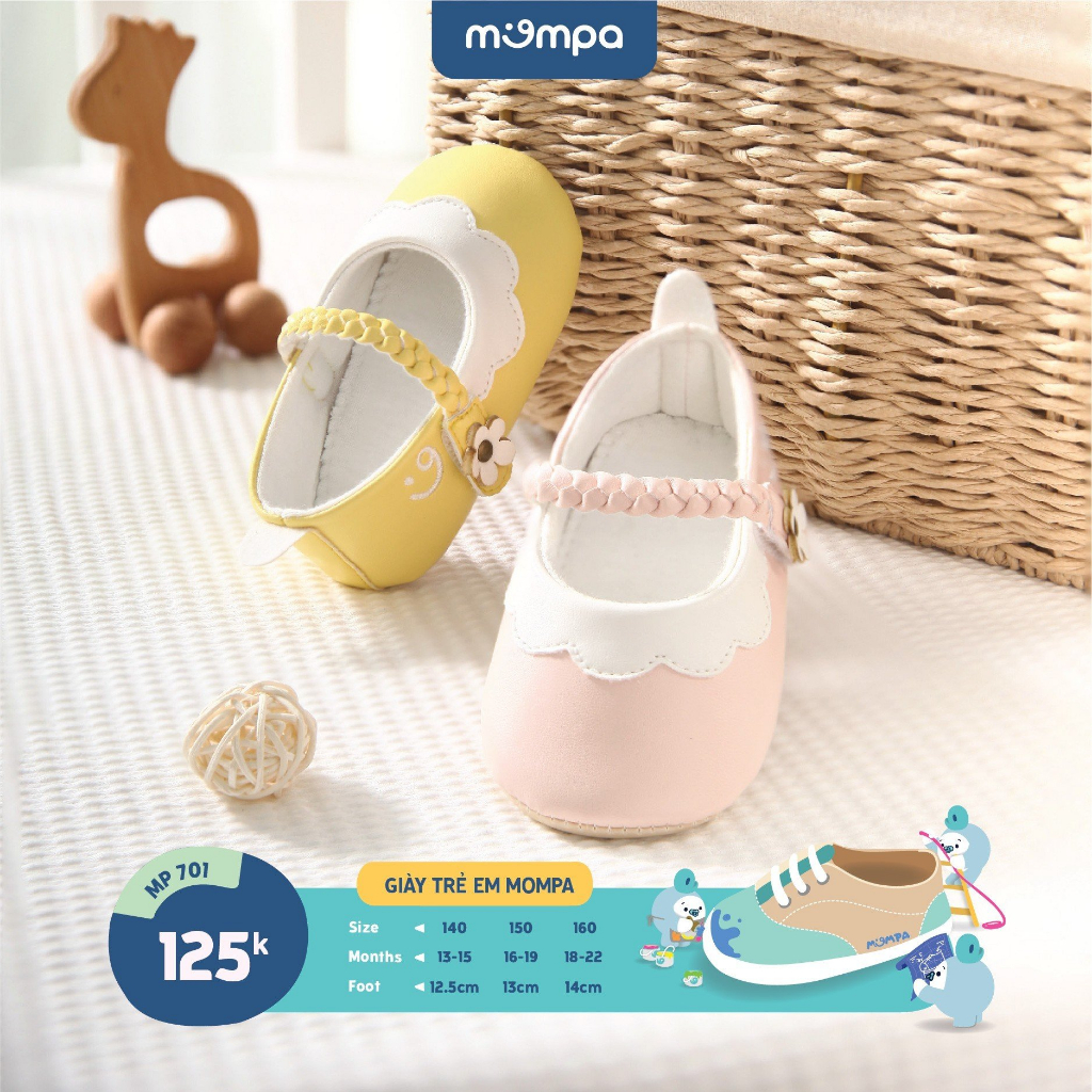 Giày tập đi, dép tập đi cho bé Mompa