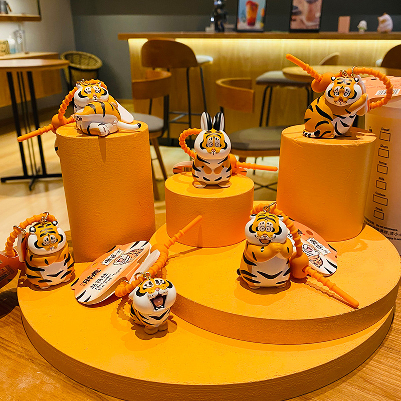 Móc khóa Chú Hổ Lười Ráp nhiều mẫu mã dễ thương dùng trang trí balo, túi xách, quà tặng sinh nhật bạn bè