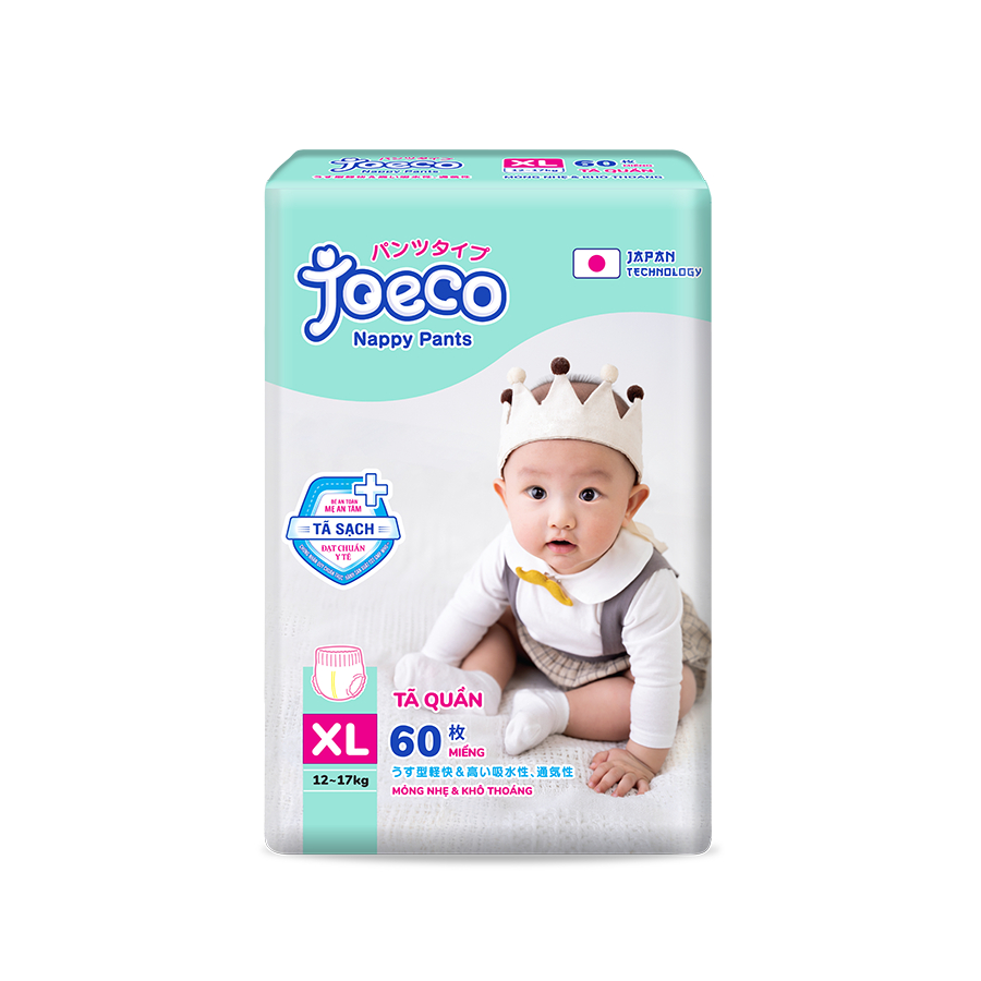 Combo 3 gói tã quần Joeco M72/L66/XL60/XXL54