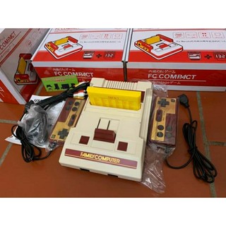 (tiến xíu)máy điện tử 4 nút FC tặng kèm 1 băng (cổng AV hoa sen vàng đỏ trắng) Máy Chơi Game FC Compact 4 Nút Cắm Băng