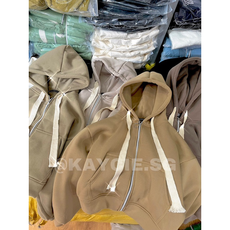 Áo Khoác Nỉ Tay Bồng Bảng Màu Trà Sữa Form Dài Freesize Hot Trend 2023