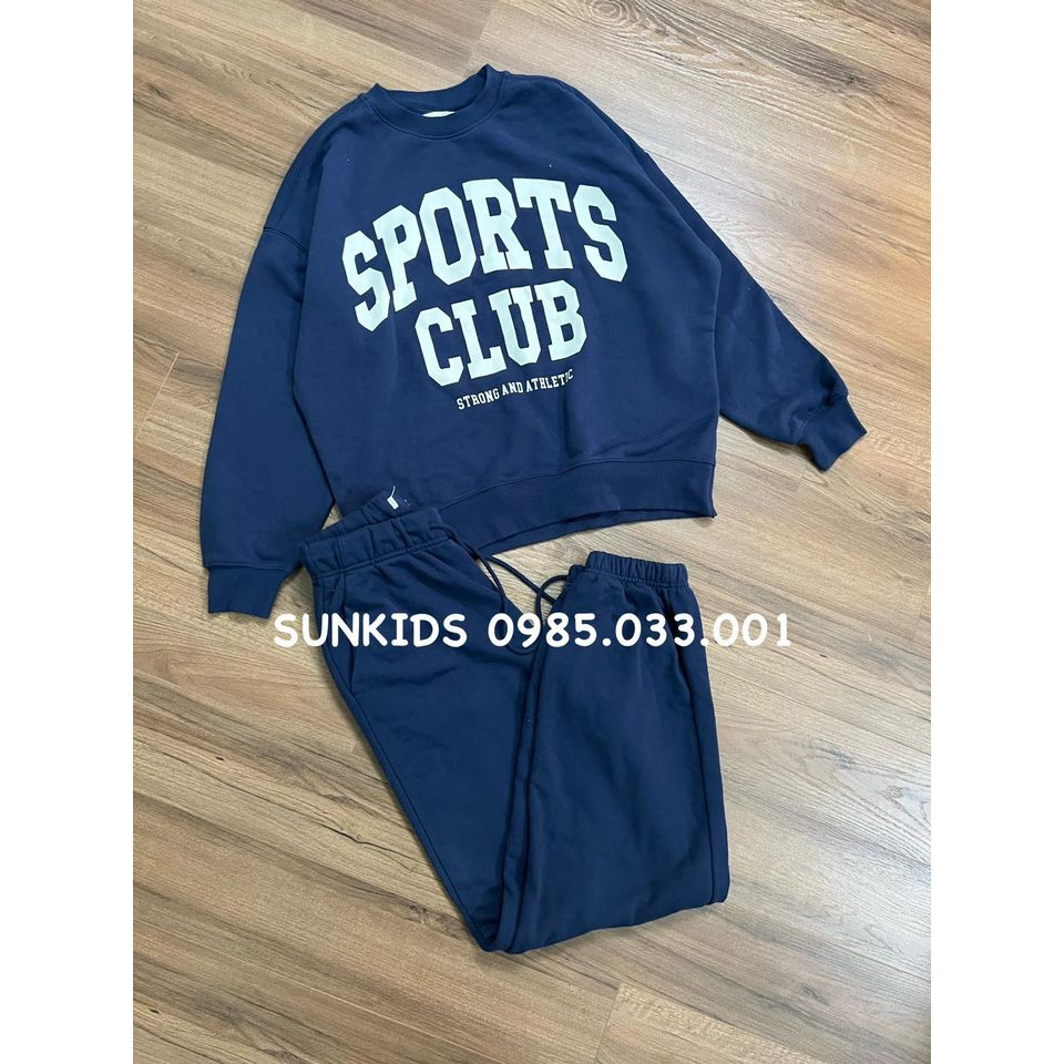 Bộ nỉ bông NAM NỮ mềm Activewear 3 màu