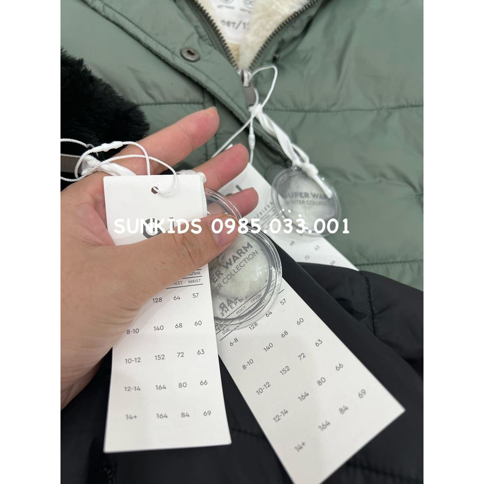 Áo khoác phao GJ lót lông siêu mềm