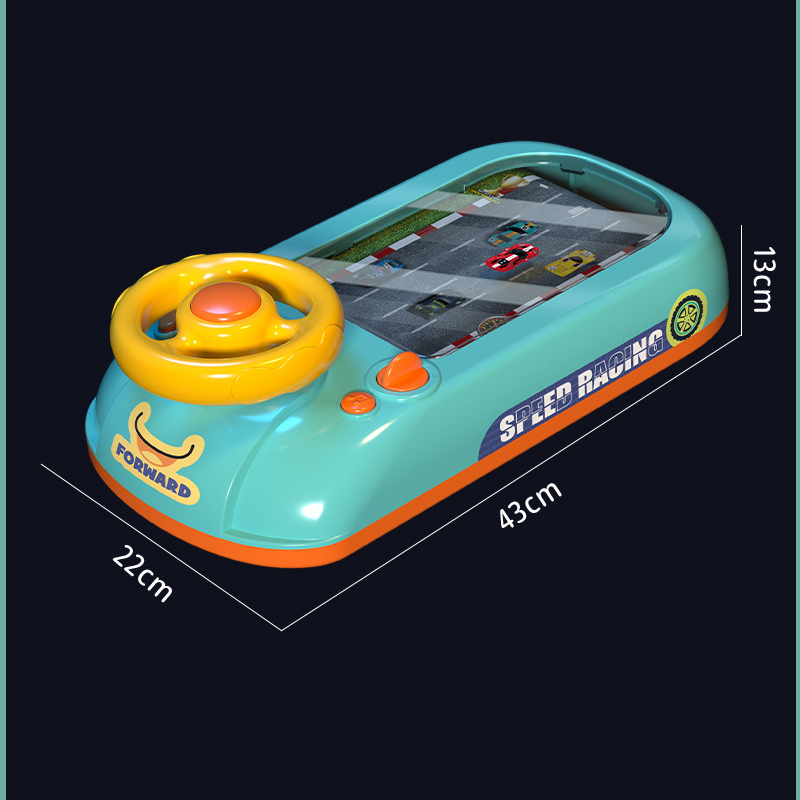 Bàn đua xe ô tô, vũ trụ kèm vô lăng cho bé. xe đồ chơi