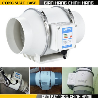  Quạt thông gió hút mùi đường ống đa năng hiệu suất cao chuyên dùng cho nhà bếp công sở nhà vệ sinh không ồn 