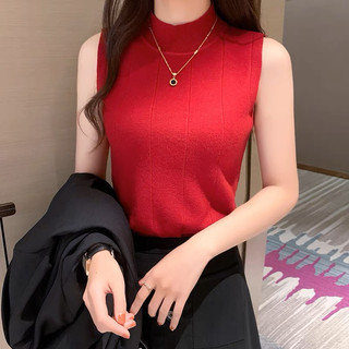 Áo len sát nách cổ 5p basic hàng QC