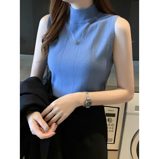Áo len sát nách cổ 5p basic hàng QC