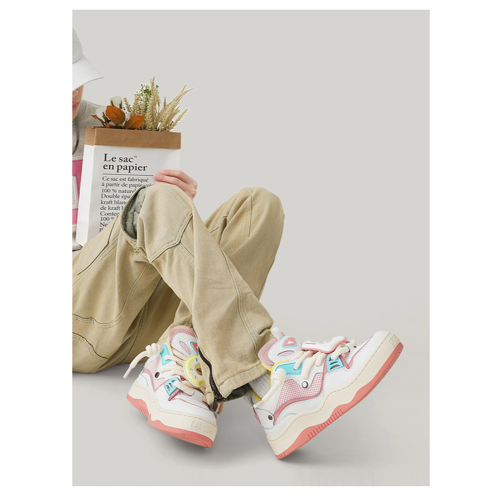 Giày Cat Sofa Chính Hãng 🔴SIMPLE SNEAKER🔴 Giày Bánh Mì Cat&sofa Màu Cherry Pink - AC299
