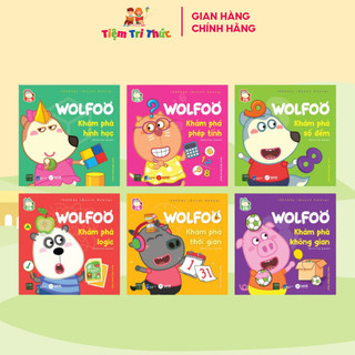 Combo 6 cuốn Wolfoo khám phá Tiệm Tri Thức sách ngộ nghĩnh dành cho các bé từ 3 - 8 tuổi