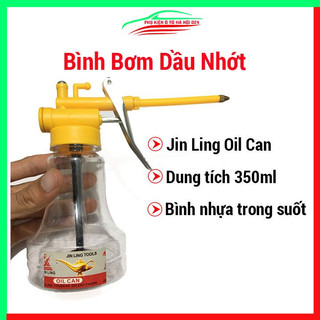 Bình vịt bơm dầu, bình bơm dầu nhớt Jin Ling 350ml bình nhựa trong suốt