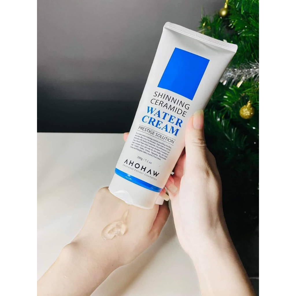 Kem Ceramide Cấp Nước Ahohaw Shining Water Cream Căng Bóng Làn Da