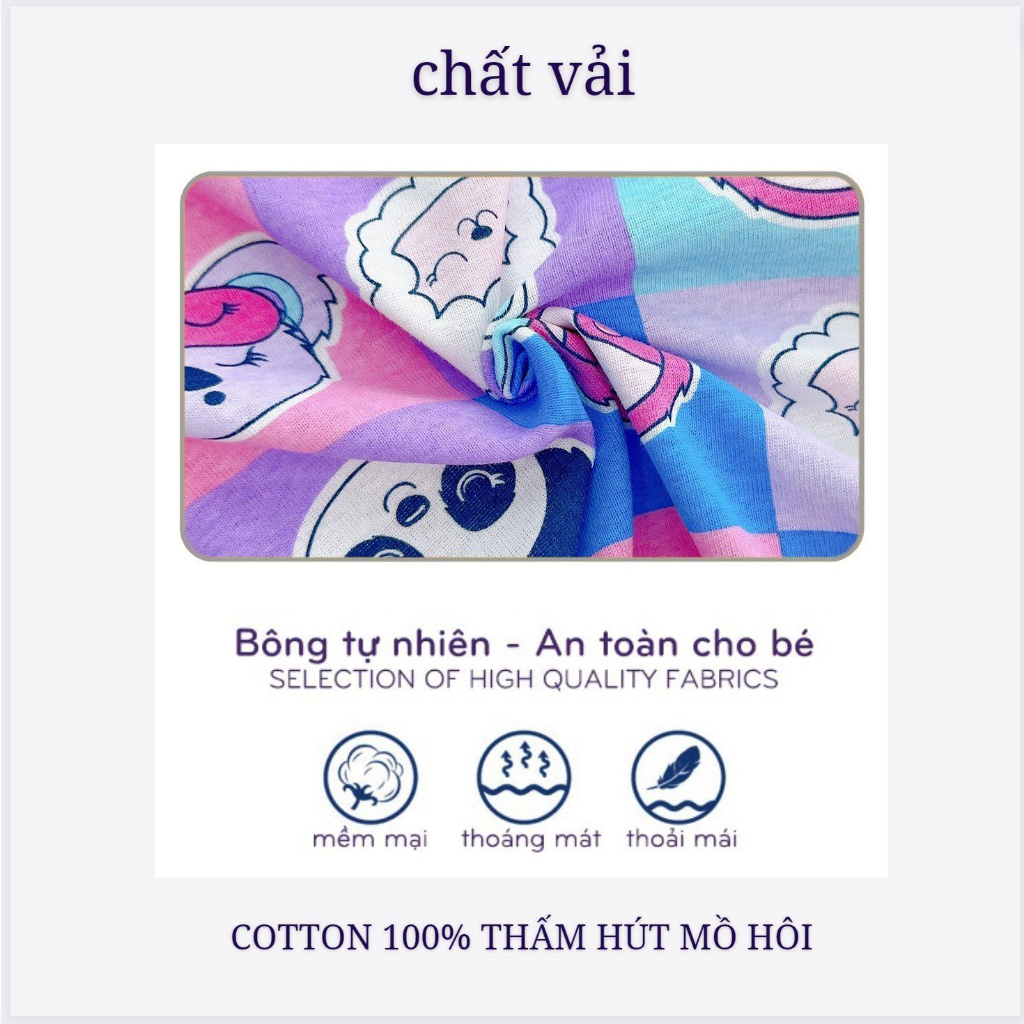Bộ Dài Tay Cánh Tiên Bé Gái KIMCHIBABY Vải Cotton Dư Xịn Hoạ Tiết Dễ Thương, Đồ Bộ Cho Bé Mặc Thu Đông KCTD305