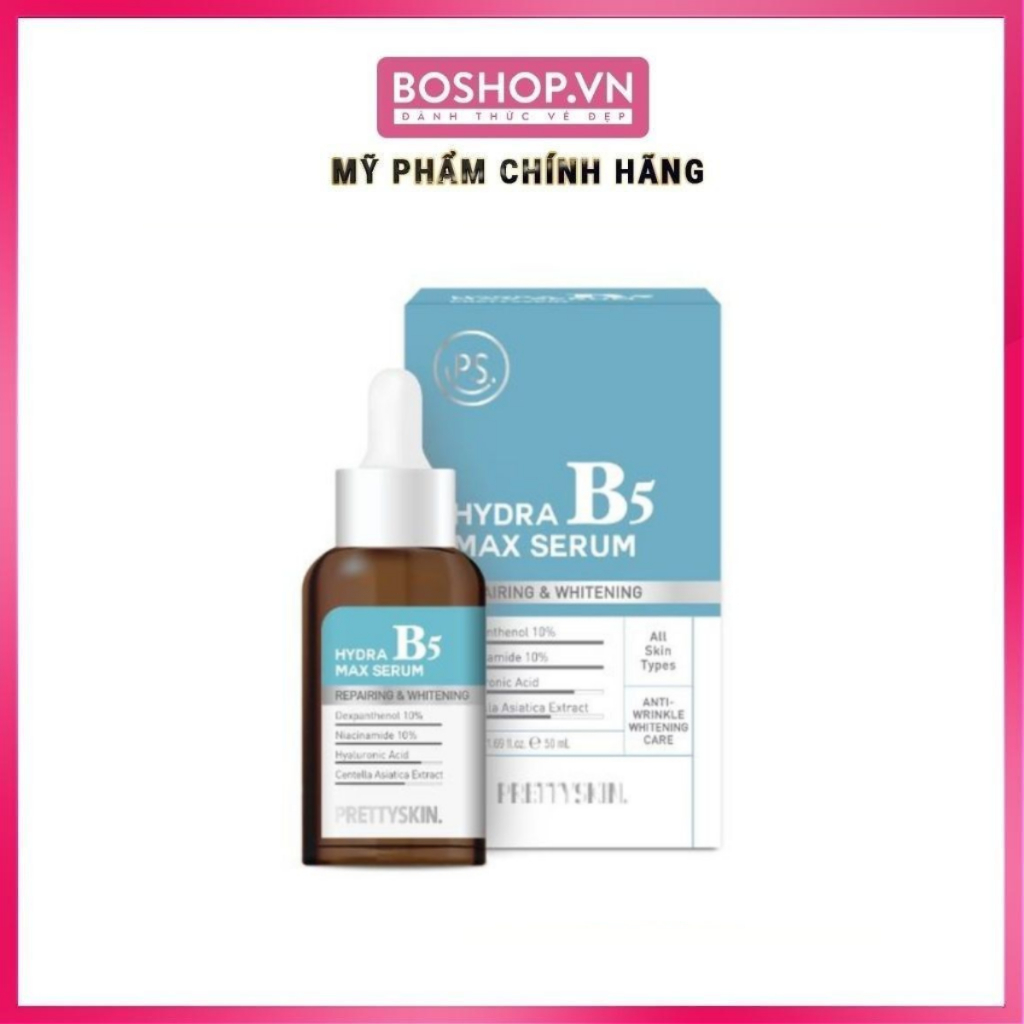 Tinh Chất Phục Hồi, Dưỡng Trắng Da Prettyskin Hydra B5 Max Serum 50ml