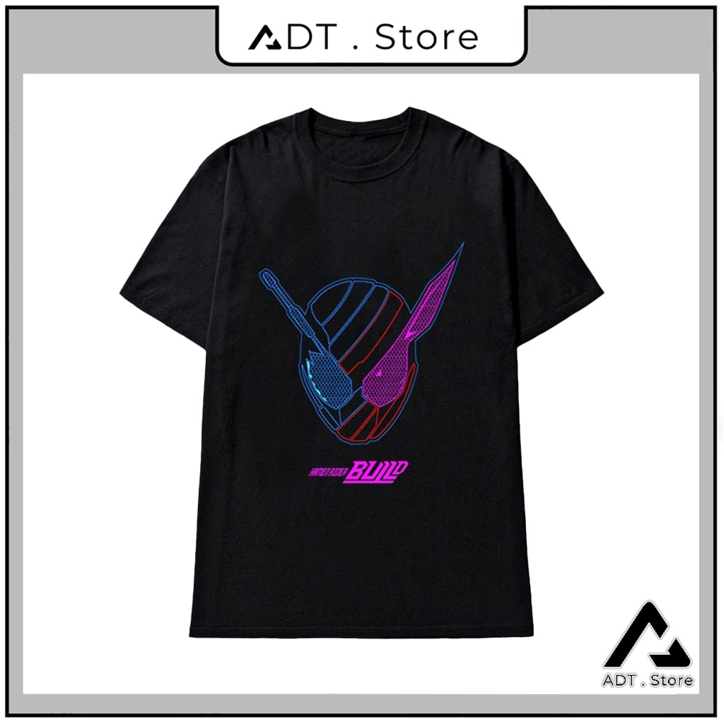 Áo thun Kamen Rider Build Black T-Shirt, Form áo cực đẹp bán chạy