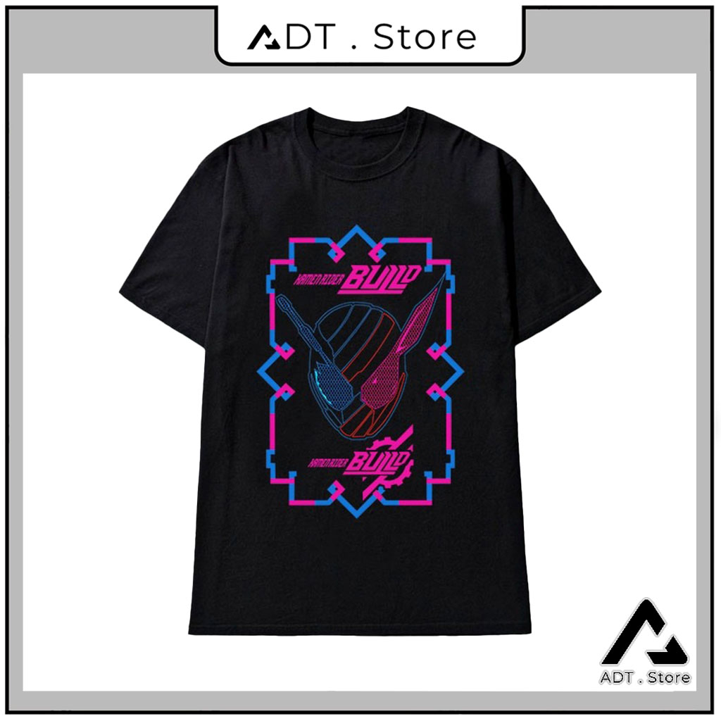 Áo thun Kamen Rider Build Black T-Shirt, Form áo cực đẹp bán chạy
