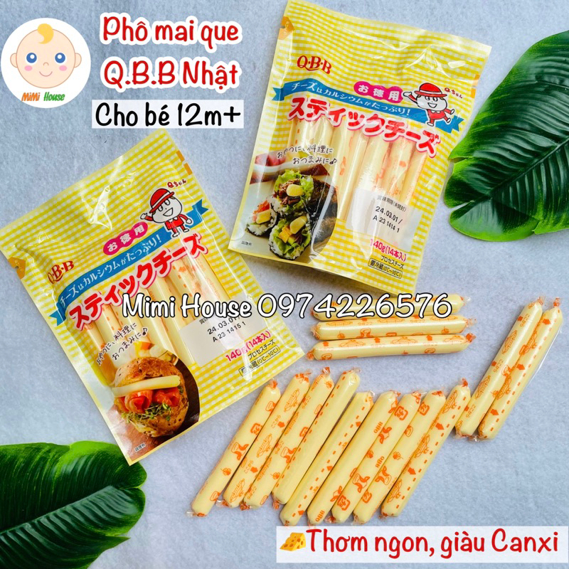 Phô mai que Q.B.B Nhật Bản 140g cho bé từ 1 tuổi