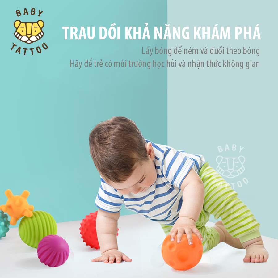 Đồ Chơi Bóng Cầm Tay BABY TATTOO Giúp Trao Dồi Khả Năng Khám Phá, Đồng Hành Cùng Bé Trong Quá Trình Phát Triển