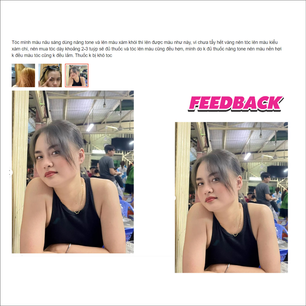 Thuốc Nhuộm Tóc Màu XÁM KHÓI cần tẩy, kem nhuộm tóc tại nhà tặng kèm găng tay, chùm đầu | TNT.HAIR