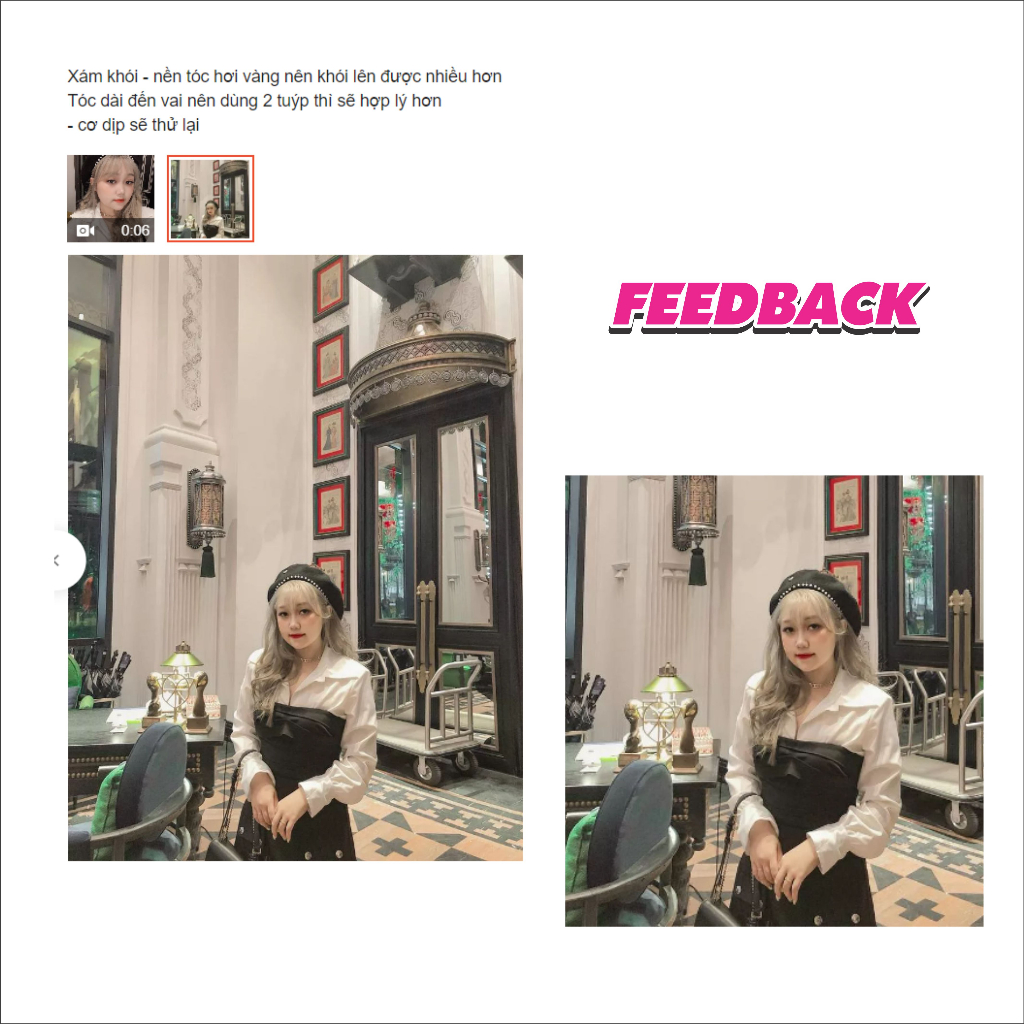 Thuốc Nhuộm Tóc Màu XÁM KHÓI cần tẩy, kem nhuộm tóc tại nhà tặng kèm găng tay, chùm đầu | TNT.HAIR